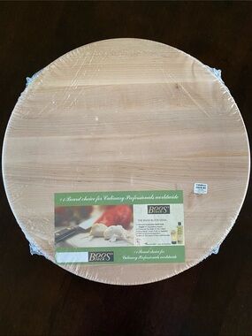 Boos Block 18" Round Wooden Cutting/Serving Board - Natural Maple